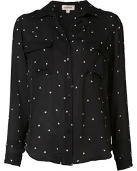 schwarzes Hemd mit Sternenmuster von L'Agence