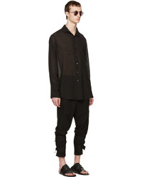 schwarzes Hemd von Ann Demeulemeester