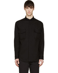 schwarzes Hemd von Moncler Gamme Rouge