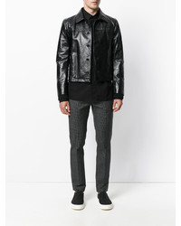 schwarzes Hemd von Saint Laurent