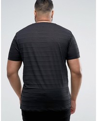 schwarzes horizontal gestreiftes T-shirt von Asos