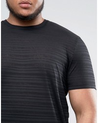 schwarzes horizontal gestreiftes T-shirt von Asos