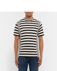 schwarzes horizontal gestreiftes T-shirt von Paul Smith