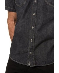 schwarzes Jeans Kurzarmhemd von JP1880
