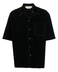 schwarzes Jeans Kurzarmhemd von Marni