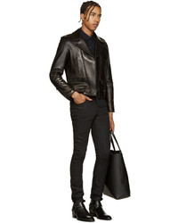 schwarzes Jeanshemd von Saint Laurent