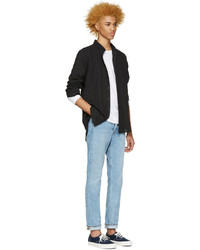 schwarzes Jeanshemd von Naked & Famous Denim