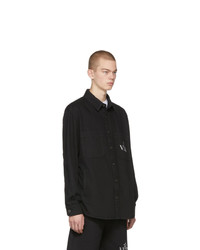 schwarzes Jeanshemd von Valentino