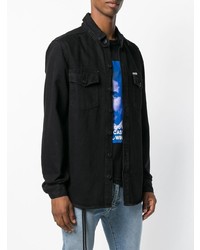 schwarzes Jeanshemd von Off-White