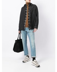 schwarzes Jeanshemd von A.P.C.