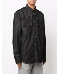 schwarzes Jeanshemd von Diesel