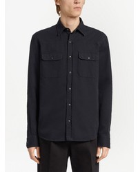 schwarzes Jeanshemd von Zegna