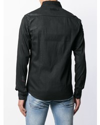 schwarzes Jeanshemd von Philipp Plein