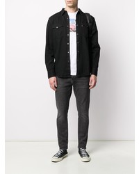 schwarzes Jeanshemd von Levi's