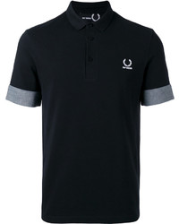 schwarzes Jeanshemd von Fred Perry