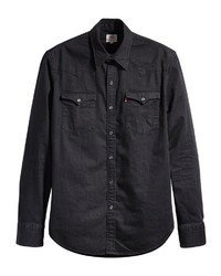 schwarzes Jeanshemd von Levi's