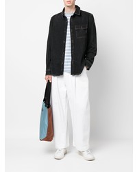 schwarzes Jeanshemd von A.P.C.