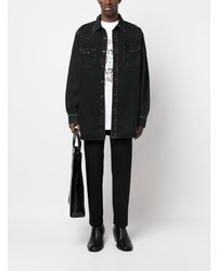 schwarzes Jeanshemd von Acne Studios