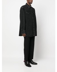 schwarzes Jeanshemd von Acne Studios