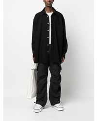 schwarzes Jeanshemd von MM6 MAISON MARGIELA