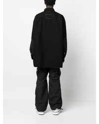 schwarzes Jeanshemd von MM6 MAISON MARGIELA