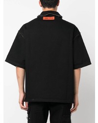 schwarzes Jeanshemd von Heron Preston