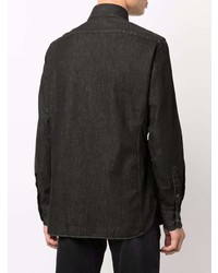 schwarzes Jeanshemd von Tom Ford