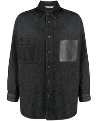 schwarzes Jeanshemd von Valentino