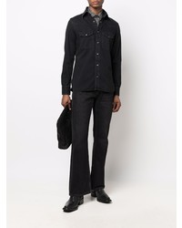 schwarzes Jeanshemd von Tom Ford