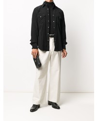 schwarzes Jeanshemd von Tom Ford