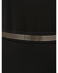 schwarzes Kleid aus Netzstoff von Lanvin
