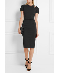 schwarzes Kleid mit Ausschnitten von Victoria Beckham