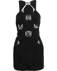 schwarzes Kleid mit Ausschnitten von Thierry Mugler