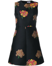 schwarzes Kleid mit Blumenmuster von RED Valentino