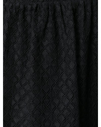 schwarzes Kleid mit geometrischem Muster von Twin-Set