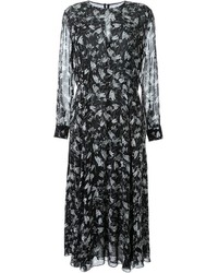 schwarzes Kleid mit geometrischem Muster von Megan Park