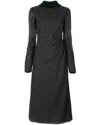 schwarzes Kleid mit Karomuster von Maison Margiela