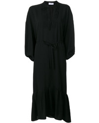 schwarzes Kleid mit Rüschen von Christian Wijnants