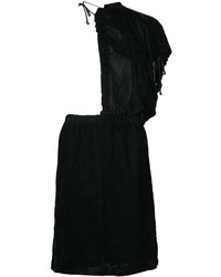 schwarzes Kleid mit Rüschen von Comme des Garcons
