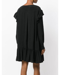 schwarzes Kleid mit Rüschen von Etoile Isabel Marant