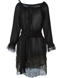 schwarzes Kleid von Alberta Ferretti
