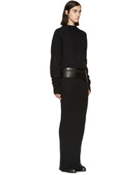 schwarzes Kleid von Ann Demeulemeester