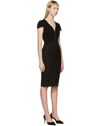 schwarzes Kleid von Alexander McQueen