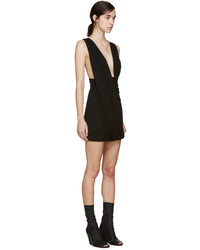 schwarzes Kleid von Anthony Vaccarello