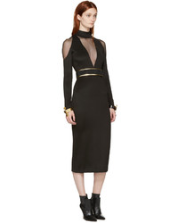 schwarzes Kleid von Balmain