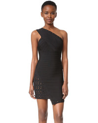 schwarzes Kleid von Herve Leger