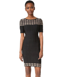 schwarzes Kleid von Herve Leger