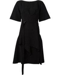 schwarzes Kleid von Jil Sander Navy