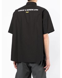 schwarzes Kurzarmhemd von AAPE BY A BATHING APE