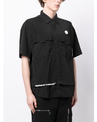 schwarzes Kurzarmhemd von AAPE BY A BATHING APE